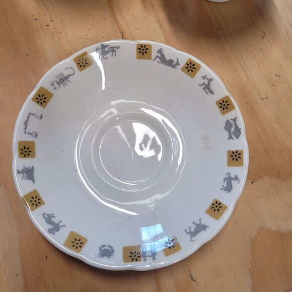 Royal Trent Aquarius Tea Cup Set // Zodiac / Astrology Tea Cups & Saucers, Set - Picture 3 of 8